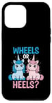 Coque pour iPhone 12 Pro Max Wheels Or Heels Licorne Sexe Révélez Future Parent Papa Maman