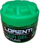 Lorenti Hair Styling Gel Strong Hold Edge Control Green Natural Shine 300ml