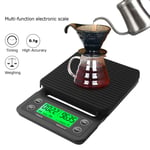 Electronic Coffee Scale Kitchen Scale For Home Black Coffee Shop Kitchen