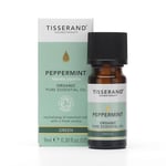 Tisserand Aromatherapy ,Peppermint - Organic Essential Oil ,Massage Oil, Aromatherapy Oil , Skin Oil, Oil For Diffuser ,100% Natural Pure Essential Oils ,9ml