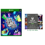 Just Dance 2022 Xbox X & Abonnement Xbox Game Pass Ultimate | 1 Mois | Xbox/Win 10 PC - Code Jeu à télécharger
