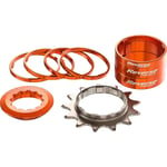 Kit de Conversion Reverse HG Single Speed 13T Orange pour Vélo - Léger et Résist