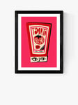 EAST END PRINTS Fox & Velvet 'Tomato Ketchup' Framed Print