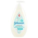 JOHNSON'S Baby, Bain de douche 2 en 1, Cottontouch, pour enfants et nouveau-nés, avec du vrai coton, sans colorants sulfates d'alcool et de savon, plus de larmes, 500 ml