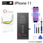 OuiSmart® BATTERIE POUR IPHONE 11 INTERNE NEUVE DE REMPLACEMENT AVEC OUTILS + AD