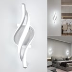 LED Applique Murale intérieur,22W 6000K Lumière blanc froid 1800LM Lampe Murale,Moderne Luminaire Murale,Éclairage Murals Design Incurvée,Appliques Murales pour Chambre,Maison Couloir,Salon,Escalier