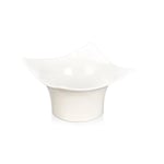 LACOR - 60752 - Vaisselle Degustare Traiteur, Bol carré, Mélamine, Lavable au lave-vaisselle, Empilable, Sans BPA, 80 ml, Blanc, Dimensions : 8,5x8,5 cm