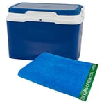 WELL HOME MOBILIARIO & DECORACIÓN Réfrigérateur 5 litres + Drap de Plage 90x160 cm 380 g/m² 100% Coton Bleu