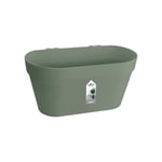 Elho Loft Urban Green Wall Pot Duo 28 - Pot De Fleurs pour Balcon & Extérieur - Ø 28.0 x H 13.2 cm - Vert/Vert Pistache