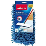 Vileda Flip Mop Trapetsformad mikrofibermopp Reservdel Vit-Blå 162291