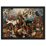 Artery8 Pieter Bruegel The Elder The Fall Of The Rebel Angels Painting Artwork Framed Wall Art Print A4