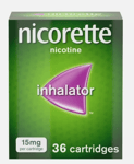 Nicorette 15mg Nicotine Inhalator 36 Cartridges For Light & Heavy Smokers