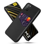 Bofink Xiaomi Redmi 9T / Xiaomi Redmi 9 Power / Xiaomi Poco M3 / Xiaomi Redmi Note 9 skal med korthållare - Svart Svart