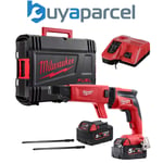 Milwaukee M18FSG 18V Fuel Drywall Screw Gun x2 5ah Battery + Collated Attachment