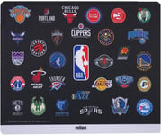 Tapis De Souris Nba Black,Avec Surface Antistatique Et Antidérapante,Convient Pour Souris Optique Et Laser,Dimensions 21X25,5X0,5Cm Et Poids De 50 G