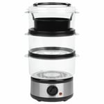 Salter 3-Tier Food Steamer Healthy Cooking Rice Meat Vegetables 7.5 L (EK2726)