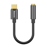 Baseus L54 USB-C til 3,5 mm Adapter Sort