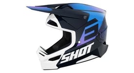 Casque integral shot furious apex bleu enfant