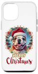 iPhone 12/12 Pro Merry Christmas X-Mas Dog Motif with Many Symbols 02 Case