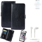 CASE FOR HTC Desire 20+ FAUX LEATHER + EARPHONES PROTECTION WALLET BOOK FLIP MAG