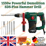 Parkside 1550W SDS-Plus Hammer Drill Powerful Demolition Tool Jackhammer