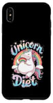 Coque pour iPhone XS Max Unicorn Diet Magical Rainbow Unicorn Princess