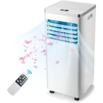 Relax4life - Climatiseur Mobile 7000 btu 4 en 1 R290 pour 15-26㎡, Refroidisseur Déshumidificateur Ventilateur Mode Nuit, Climatiseur Portable 2KW