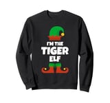 I'm The Tiger Elf Family Pajama Christmas Funny Animal Lover Sweatshirt