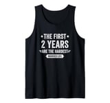 2 Year Wedding Anniversary Married Couples 2nd Anniversary Tank Top