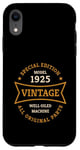 Coque pour iPhone XR Vintage 100e anniversaire Né en 1925 Vintage 100 ans Cadeau