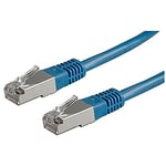 ROLINE Câble LAN S/FTP Cat 5e | cordon réseau Ethernet avec connecteurs RJ45 | bleu 1,0 m