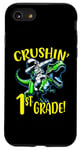 Coque pour iPhone SE (2020) / 7 / 8 Motif « I Crushed 1st Grade Astronaute on a T Rex School »