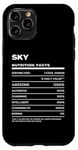 iPhone 11 Pro Sky Nutrition Facts Name Funny Case