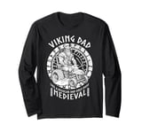 Funny Viking Dad Medieval Lawn Mower Lawnmower Father Figure Long Sleeve T-Shirt