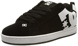 DC Shoes Homme Court Graffik Baskets Basses, Noir et Blanc, 42 EU