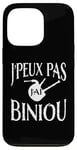 Coque pour iPhone 13 Pro Bretagne Je peux pas j'ai Biniou Idée cadeau Humour Breton