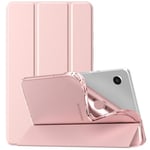 TiMOVO Coque Compatible avec Samsung Galaxy Tab A9 8,7" 2023, Étui de Protection Arrière en TPU Translucide Givré pour Toute Nouvelle Samsung Galaxy Tab A9 8,7" SM-X110/X115/X117, Or Rose