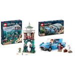 LEGO Harry Potter Triwizard Tournament: The Black Lake, Goblet of Fire Building Toy Playset & Harry Potter Flying Ford Anglia Car Toy for 7 Plus Year Old Kids, Boys & Girls