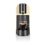 Caffitaly System - Machine à café expresso à système fermé VOLTA S35 pour capsules R-Smart originales - Compact, rapide et silencieux, repose-tasse réglable, jaune