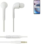 Earphones for Motorola Moto One 5G Ace in earsets stereo head set