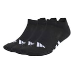 adidas Unisex Kids Performance Cushioned Low Socks 3 Pairs, Black/Black/Black, XS(UK:2-3.5UK)