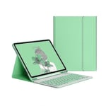 Case med tangentbord för Ipad 9:e 8:e 7:e 10,2 tum 2021 2020 2019 Green