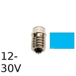 Blå LED signallampa T14x30 16lm E14 0,2W 12-30V