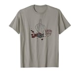 Fck finger middle finger sign | Easy Peasy - Take it easy T-Shirt