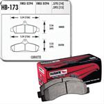 Hawk Performance HWK-HB173N-570 bromsbelägg, fram, HP Plus