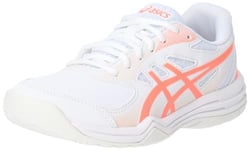 ASICS Femme Court Slide 3 Sneaker, White/Sun Coral, 36 EU