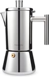 Easyworkz Diego Stovetop Espresso Maker Stainless Steel Italian Coffee Machine 