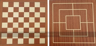 Dal Negro 31cm Chess and Nine Men's Morris Board (39mm squares) (UK)