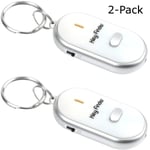 Plapie 2-pack Nyckelfinnare Vit White Keyfinder Nyckelhittare Vissla Hvit