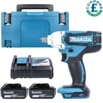 Makita DTW190 18V LXT Impact Wrench With 2 x 6Ah Batteries, Charger & Case